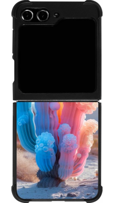 Coque Samsung Galaxy Z Flip5 - Silicone rigide noir Artificial vegetation 2025