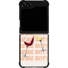Samsung Galaxy Z Flip5 Case Hülle - Silikon schwarz Wine not