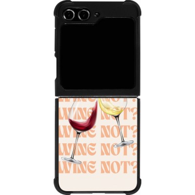 Samsung Galaxy Z Flip5 Case Hülle - Silikon schwarz Wine not
