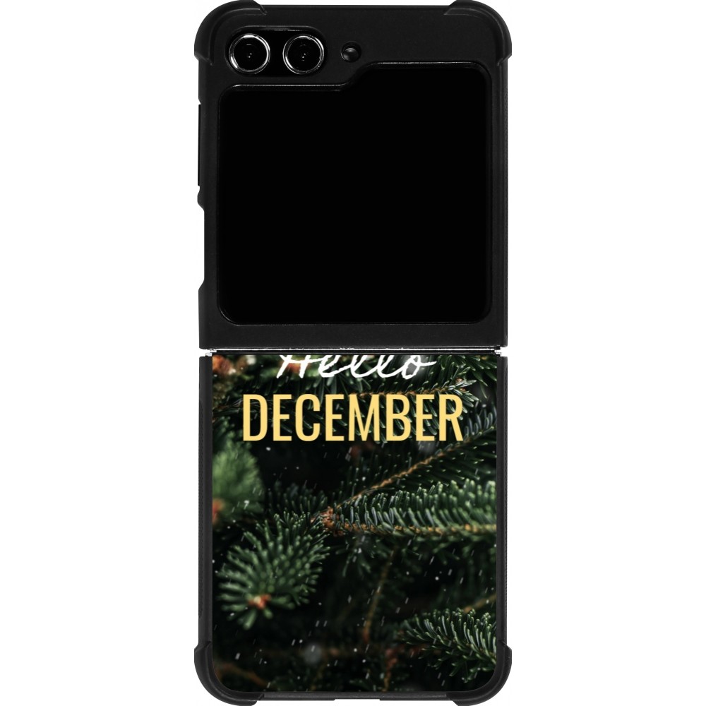 Samsung Galaxy Z Flip5 Case Hülle - Silikon schwarz Winter 25 Winter hello december
