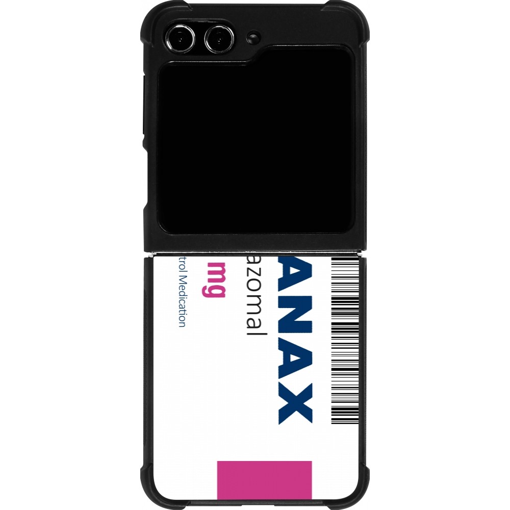 Samsung Galaxy Z Flip5 Case Hülle - Silikon schwarz Xanax Alprazolam 2025
