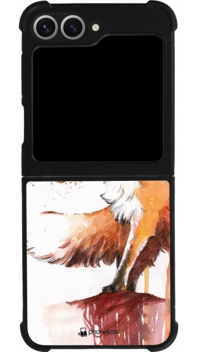 Samsung Galaxy Z Flip6 Case Hülle - Silikon schwarz Autumn 21 Fox