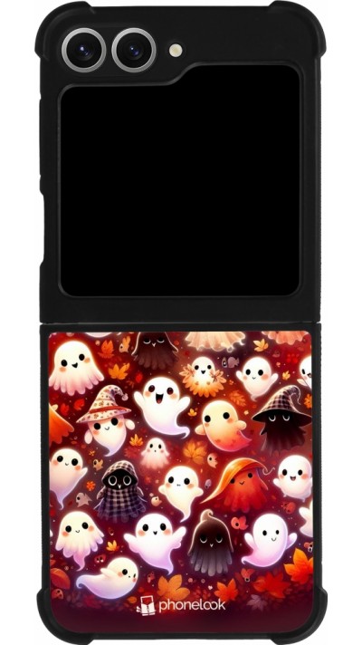 Samsung Galaxy Z Flip6 Case Hülle - Silikon schwarz Gespenster Herbst niedlich