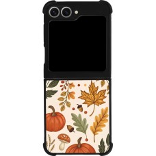 Samsung Galaxy Z Flip6 Case Hülle - Silikon schwarz Autumn 25 Autumn pattern