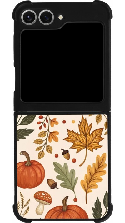 Samsung Galaxy Z Flip6 Case Hülle - Silikon schwarz Autumn 25 Autumn pattern