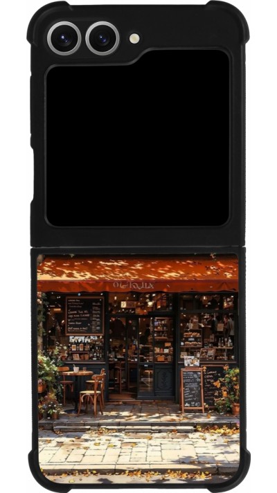 Samsung Galaxy Z Flip6 Case Hülle - Silikon schwarz Autumn 25 Coffee shop