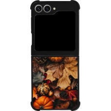Samsung Galaxy Z Flip6 Case Hülle - Silikon schwarz Autumn 25 Pumpkin