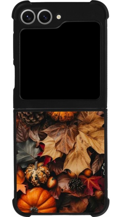 Samsung Galaxy Z Flip6 Case Hülle - Silikon schwarz Autumn 25 Pumpkin