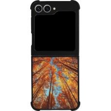 Samsung Galaxy Z Flip6 Case Hülle - Silikon schwarz Autumn 25 Trees