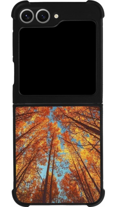Samsung Galaxy Z Flip6 Case Hülle - Silikon schwarz Autumn 25 Trees