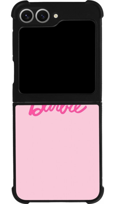 Samsung Galaxy Z Flip6 Case Hülle - Silikon schwarz Barbie Text