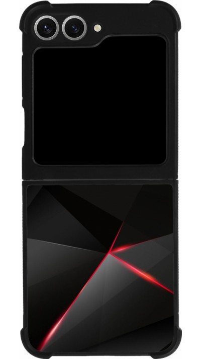 Samsung Galaxy Z Flip6 Case Hülle - Silikon schwarz Black Red Lines