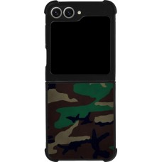 Samsung Galaxy Z Flip6 Case Hülle - Silikon schwarz Camouflage 3