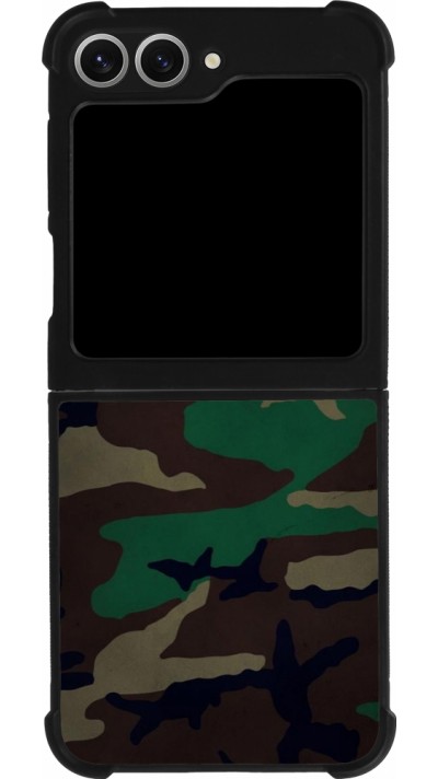 Samsung Galaxy Z Flip6 Case Hülle - Silikon schwarz Camouflage 3