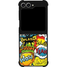 Samsung Galaxy Z Flip6 Case Hülle - Silikon schwarz Cartoons slogans
