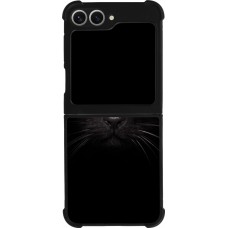 Samsung Galaxy Z Flip6 Case Hülle - Silikon schwarz Cat eyes