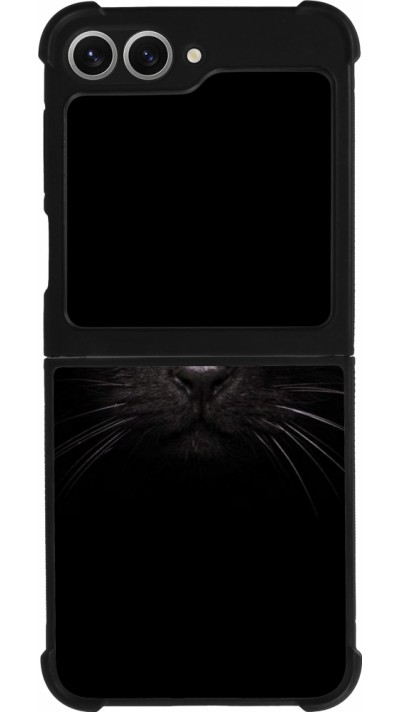 Samsung Galaxy Z Flip6 Case Hülle - Silikon schwarz Cat eyes