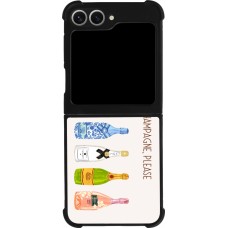 Samsung Galaxy Z Flip6 Case Hülle - Silikon schwarz Champagne Please