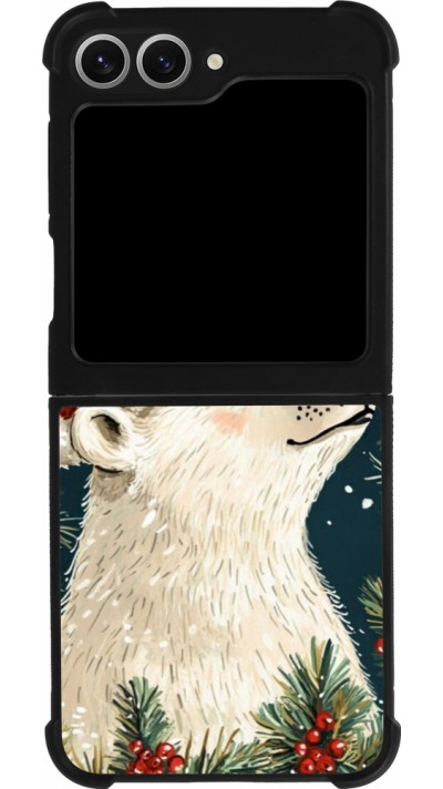Samsung Galaxy Z Flip6 Case Hülle - Silikon schwarz Christmas 25 Bear