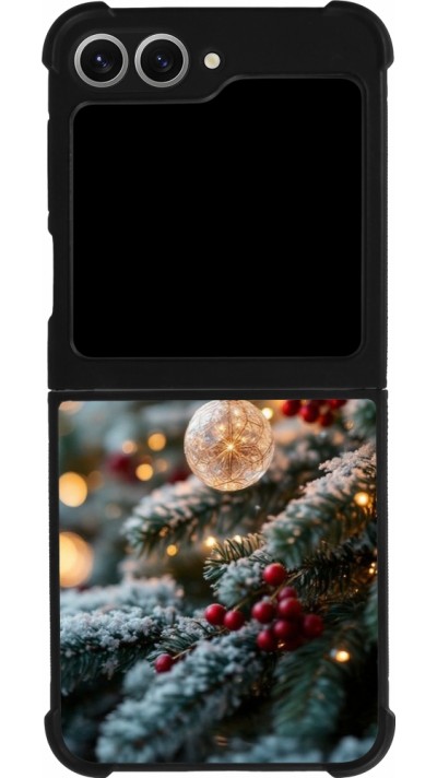 Samsung Galaxy Z Flip6 Case Hülle - Silikon schwarz Christmas 25 Xmas Decorated Tree