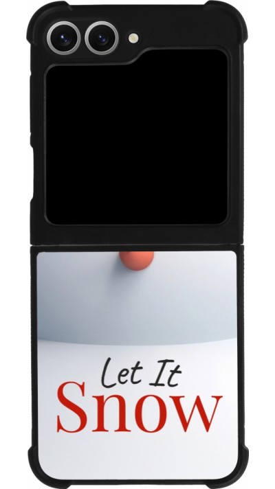 Samsung Galaxy Z Flip6 Case Hülle - Silikon schwarz Christmas 25 Xmas Snowman