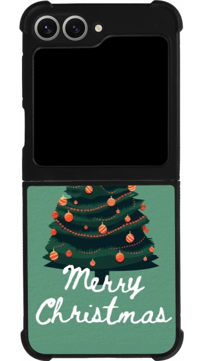 Samsung Galaxy Z Flip6 Case Hülle - Silikon schwarz Christmas 25 Xmas Tree