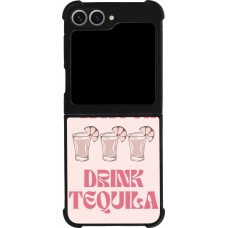 Samsung Galaxy Z Flip6 Case Hülle - Silikon schwarz Cocktail Save Water Drink Tequila