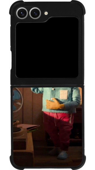 Coque Samsung Galaxy Z Flip6 - Silicone rigide noir Dancing frog DTMF