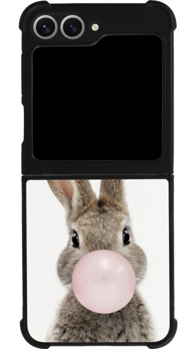 Samsung Galaxy Z Flip6 Case Hülle - Silikon schwarz Easter 2023 bubble gum bunny