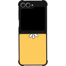 Samsung Galaxy Z Flip6 Case Hülle - Silikon schwarz Easter 2023 daisy