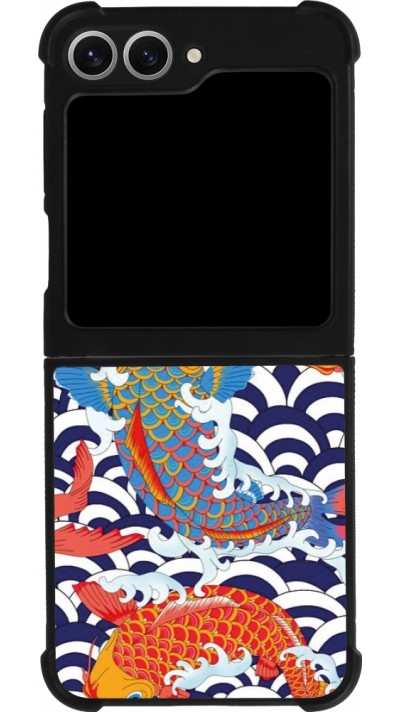 Samsung Galaxy Z Flip6 Case Hülle - Silikon schwarz Easter 2023 japanese fish