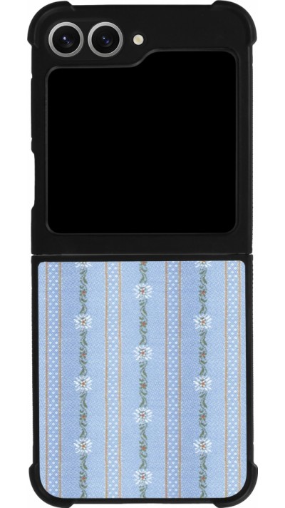 Samsung Galaxy Z Flip6 Case Hülle - Silikon schwarz Edelweiss
