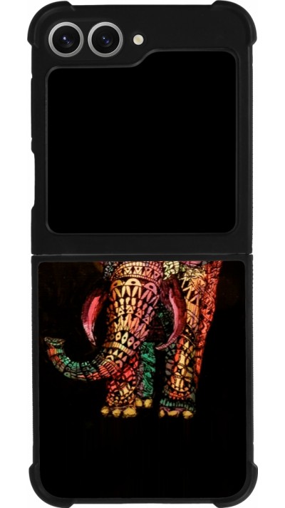 Samsung Galaxy Z Flip6 Case Hülle - Silikon schwarz Elephant 02