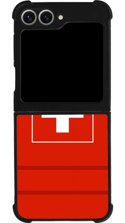 Samsung Galaxy Z Flip6 Case Hülle - Silikon schwarz Euro 2020 Switzerland