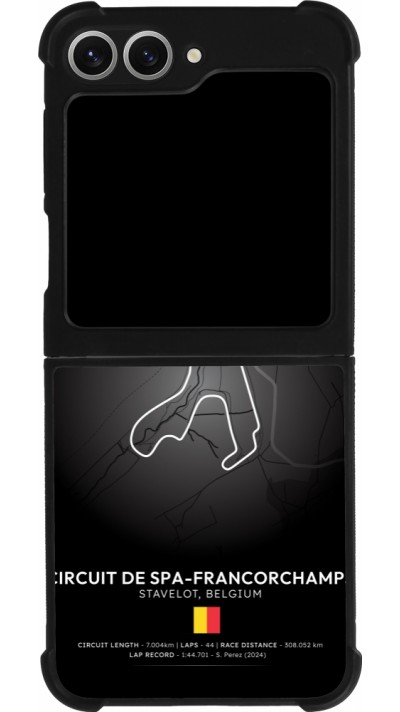 Samsung Galaxy Z Flip6 Case Hülle - Silikon schwarz F1 Track 2025 Belgium