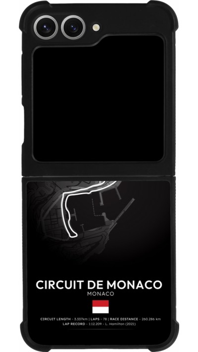 Samsung Galaxy Z Flip6 Case Hülle - Silikon schwarz F1 Track 2025 Monaco