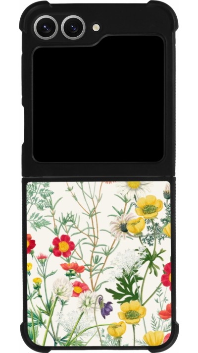 Samsung Galaxy Z Flip6 Case Hülle - Silikon schwarz Flora Botanical Wildlife