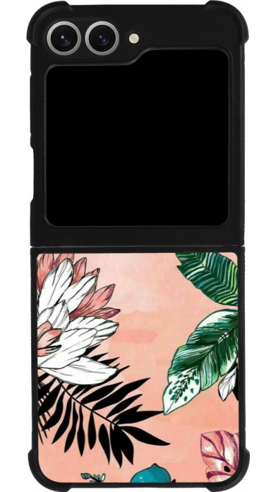Samsung Galaxy Z Flip6 Case Hülle - Silikon schwarz Flowers Artprint