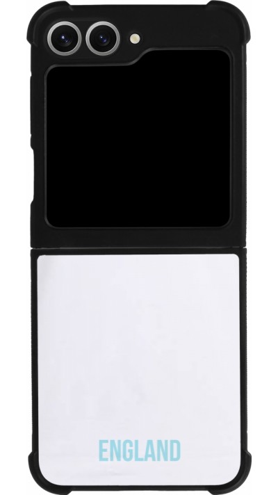 Samsung Galaxy Z Flip6 Case Hülle - Silikon schwarz England 2022 personalisierbares Fußballtrikot
