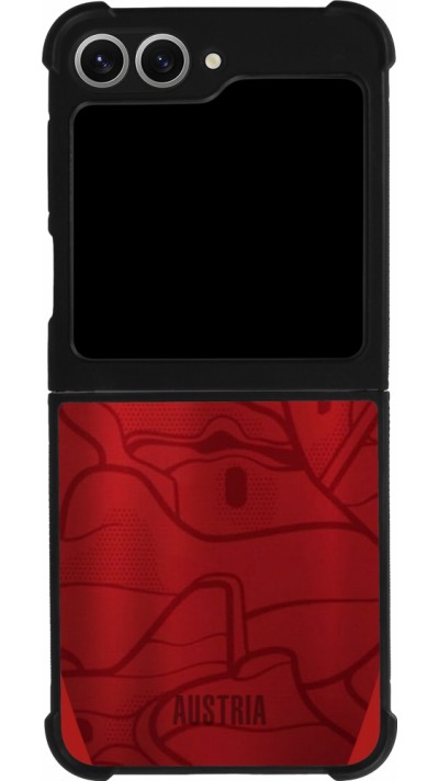 Samsung Galaxy Z Flip6 Case Hülle - Silikon schwarz Austria personalisierbares Fussballtrikot
