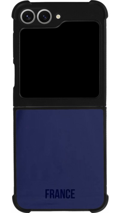 Samsung Galaxy Z Flip6 Case Hülle - Silikon schwarz Frankreich 2022 personalisierbares Fussballtrikot