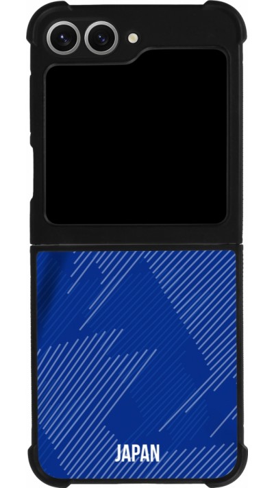 Samsung Galaxy Z Flip6 Case Hülle - Silikon schwarz Japan 2022 personalisierbares Fussballtrikot