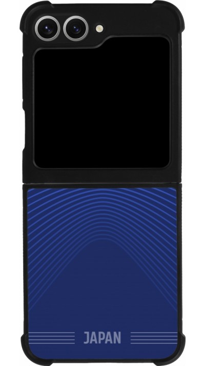 Samsung Galaxy Z Flip6 Case Hülle - Silikon schwarz Japan 2022 personalisierbares Fussballtrikot