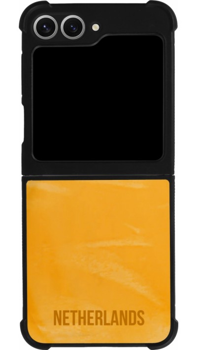 Samsung Galaxy Z Flip6 Case Hülle - Silikon schwarz Holland 2022 personalisierbares Fußballtrikot