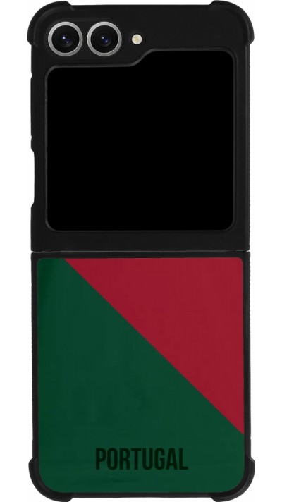 Samsung Galaxy Z Flip6 Case Hülle - Silikon schwarz Fussballtrikot Portugal2022