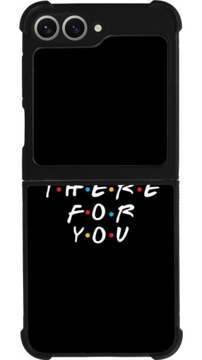 Samsung Galaxy Z Flip6 Case Hülle - Silikon schwarz Friends Be there for you