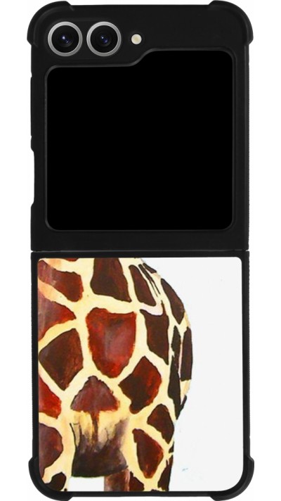 Samsung Galaxy Z Flip6 Case Hülle - Silikon schwarz Giraffe Fit