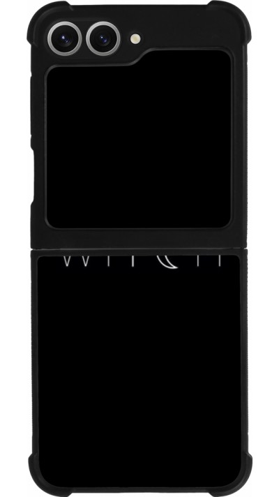 Samsung Galaxy Z Flip6 Case Hülle - Silikon schwarz Halloween 22 witch word