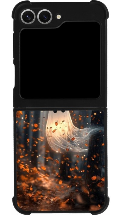 Samsung Galaxy Z Flip6 Case Hülle - Silikon schwarz Halloween 2025 Ghost in the forest
