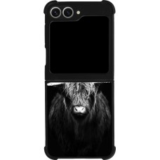 Samsung Galaxy Z Flip6 Case Hülle - Silikon schwarz Highland calf black
